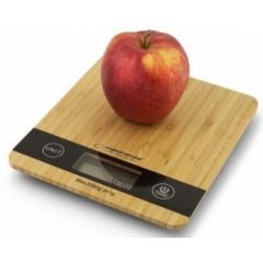Kitchen Scale Esperanza BAMBOO EKS005, Maximum capacity: 5000g, Division: 1g, Four units of measure: g /lb/oz/kg, Super shinning stainless steel platf