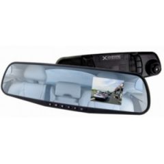 Car Video Recorder EXTREME MIRROR XDR103,  Wide mirror, Full HD (1080p), view angle 120, LCD  2.4", motion detector,  supports microSD up to 32Gb, IR