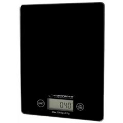 Kitchen Scale Esperanza LEMON EKS002K Black, Touch buttons, Maximum capacity: 5000g, Division: 1g, Four units of measure: g /lb/oz/kg, Tare Function,
