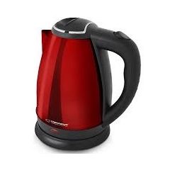 Kettle Esperanza VICTORIA EKK013R Red, 1800W, inox, 1.8 l, concealed heating element, 360° swivel base, auto shut-off after boiling