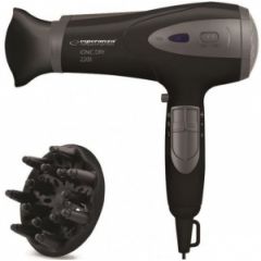 Hair Dryer Esperanza VIVIEN EBH005K; 2200W; 2 speeds; 3 temperature levels; ionic function, styling nozzle & diffuser