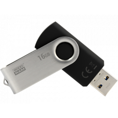 16Gb  USB3.0  GoodRAM  UTS3 TWISTER Black  (Read 60 MByte/s, Write 20 MByte/s)