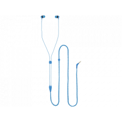 Casti in-ear, Twist, with mic, wired, Jack 3.5 mm, 1.2 m, Silicone, Tellur  Blue  TLL162102