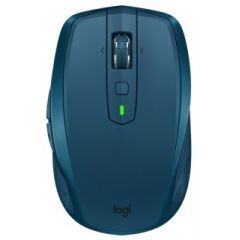 Logitech Wireless Mouse MX Anywhere 2S Midnight Teal, up to 3 devices, 2.4, GHz and Bluetooth, Retail
