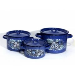 Набор кастрюль (1,5L/3,0L/4,5L) Голубика 1с33-12
