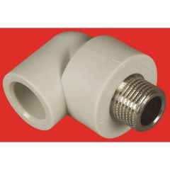Отвод  ПП-Р с металлической наружной резьбой 25*3/4  FV PLAST