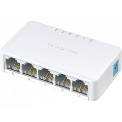 MERCUSYS MS105  5-port 10/100M mini Desktop Switch, 5 10/100M RJ45 ports