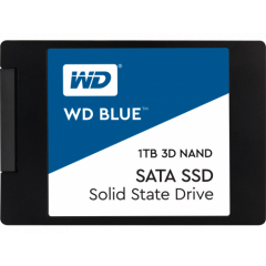 2.5" SSD 1.0TB  Western Digital Blue , SATA III, Read: 560 MB/s, Write: 530 MB/s, NAND TLC 3D, " WDS100T2B0A"