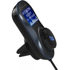 Car FM Transmitter, FMT-B4, Bluetooth, Display, MicroSD, USB QuickCharge 3.0, 2 x USB max 3.1A, Tellur Black  TLL622031