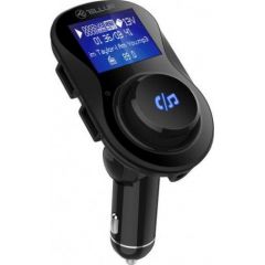 Car FM Transmitter, FMT-B3, Bluetooth, Display, MicroSD, 2 x USB max 3.1A, AUX, Bluetooth, USB, Tellur Black  TLL622021