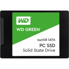 2.5" SSD 240GB  Western Digital Green , SATA III, Read: 545 MB/s, Write: 450 MB/s, NAND TLC 3D, "WDS240G2G0A"