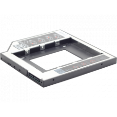 Slim mounting frame for 2.5'' drive to 5.25'' bay, for drive up to  9.5 mm, Gembird, MF-95-01