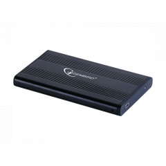 Gembird EE2-U2S-5, External enclosure for 2.5'' SATA HDD with USB interface, mini-USB 5pin connector, Aluminium case, Black