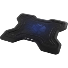 Esperanza Chinook EA109 Notebook Cooling Pad up to 15,6",  illuminated 1 fan - 120mm, 1200 rpm,  11dB, 43 cfm, 1 x USB ports, Metal Mesh Panel, Black