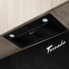 Вытяжка Tornado MODUL GLASS 750(60) BL LED, Black/Glass
