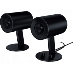 Speakers 2.0  RAZER Nommo Chroma, RGB, 3.5mm + USB IN, AUX IN, Headphone OUT, Volume + Bass Control, Woven Glass Fiber 3-inch Drivers , 50 Hz - 20 KHz