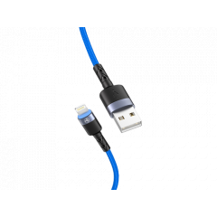 Cable USB - Lightning, cu LED, 3A, 1.2m, Tellur Blue  TLL155364