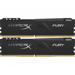 16GB (Kit of 2*8GB) DDR4-2400  Kingston HyperX FURY DDR4, PC19200, CL15, 1.2V  HX424C15FB3K2/16