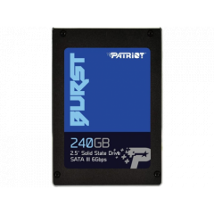 2.5" SSD 240GB  PATRIOT Burst, SATAIII, Read: 555 MB/s, Write: 550 MB/s  PBU240GS25SSDR