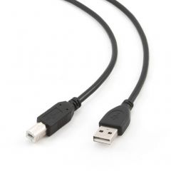 Cable USB2.0 - 3m - Cablexpert CCF-USB2-AMBM-10, Premium quality, 3 m, USB 2.0 A-plug B-plug, with Ferrite core, Black