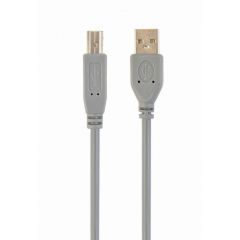 Cable USB2.0 CCP-USB2-AMBM-6G, USB 2.0 A-plug B-plug 6ft cable, 1.8 m, Grey Color