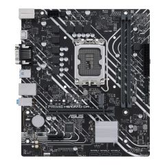 ASUS PRIME H610M-D D4, Socket 1700, Intel® H610 (13/12th Gen CPU), Dual 2xDDR4-3200, VGA, HDMI, CPU Intel graphics, 1xPCIe X16 4.0, 4xSATA3, 1xM.2, 1xPCIe X1, 1xCOM-port, LPT-header, ALC897 7.1, 1xGbE LAN, 4xUSB3.2, 5X Pro III, mATX