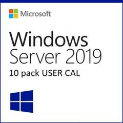 Dell Microsoft Windows Server 2019/2016 10-pack User Client Access License (CAL) (STD or DC) (Customer Kit)
