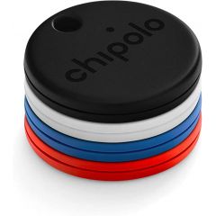 CHIPOLO ONE 4Pack, Black, Blue, White, Red (For keys / backpack / bag,