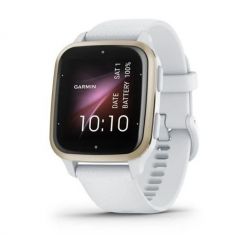 Умные часы Garmin Venu Sq 2, Cream Gold Bezel with White Case and Silicone Band