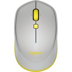 Logitech Bluetooth Mouse M535 Grey, Optical Mouse for Notebooks, Compatible with Windows/Mac OS/Chrome OS/Android, Grey/Yellow, Retail