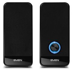 SVEN 320 Black (USB), 2.0 / 2x3W RMS, Volume control, USB power supply,