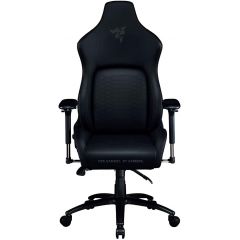 Razer Gaming Chair Iskur Black Edition Class 4 gas lift,  Armrest with comfortable cushions, 5-star metal powder coated, Tilting seat with locking possibility, Recommended Size: (170 – 190cm), < 136kg, Black