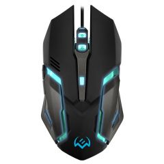 SVEN RX-G740 Gaming, Optical Mouse, 800/1200/1800/2400 dpi, 5+1 buttons (scroll wheel),  DPI switching modes, Two navigation buttons (Forward and Back), USB