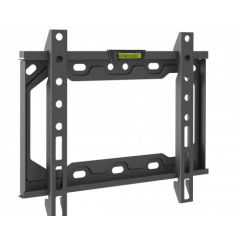 TV-Wall Mount for 23-42" - PureMounts "BT200", Tilted, up to 35kg, Tilt: 0/ -14°,  25mm wall distance, max.VESA 200x200, Steel black