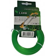 Леска для триммера GL-1.6x15m patrat GreenLand