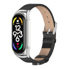 РЕМЕШОК КОЖАНЫЙ ДЛЯ БРАСЛЕТА XIAOMI SMART BAND 7 BLACK