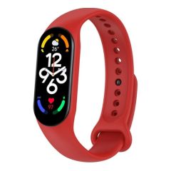 РЕМЕШОК КОЖАНЫЙ ДЛЯ БРАСЛЕТА XIAOMI SMART BAND 7 RED