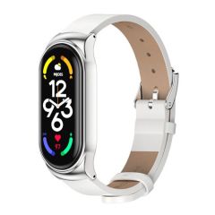 РЕМЕШОК КОЖАНЫЙ ДЛЯ БРАСЛЕТА XIAOMI SMART BAND 7 WHITE
