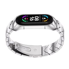 РЕМЕШОК МЕТАЛЛИЧЕСКИЙ V STYLE ДЛЯ XIAOMI SMART BAND 7 SILVER