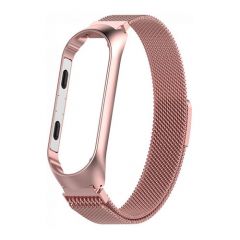 Ремешок металлический для браслета Xiaomi Mi Band 5/6 Gold