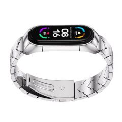Ремешок металлический V Style для Xiaomi Smart Band 7 Silver