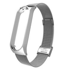 Ремешок металлический для браслета Xiaomi Mi Band 5/6 Silver