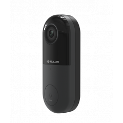 Tellur Video DoorBell WiFi, 1080P, PIR, Wired, Black