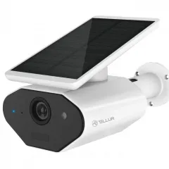 Tellur WIFI Solar Camera, 1080P, PIR, White, TLL331231