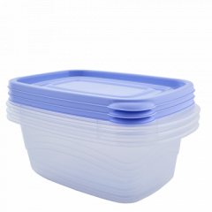 169027 Set 3 containere ALEANA Omega, dreptunghiular, 1.8 l