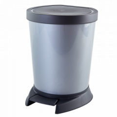 124066 Cos gunoi plastic cu pedala ALEANA 18.0 l