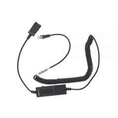 Tellur QD to RJ11 adapter cable + universal switch, 2.95m max, black, TLL416004 (compatible with Plantronics headsets)