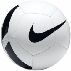 Minge Fotbal Nike Pitch pentru antrenament, Alb/Negru, marime 5 (CU8034-100)