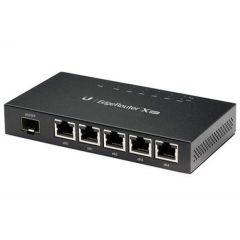 Роутер Маршрутизатор Ubiquiti EdgeRouter X, 6-port Gigabit Router, 1x SFP In, 5 passive PoE Out ports 22-24VDC, Processor Dual-Core 880 MHz, MIPS1004Kc, System Memory 256 MB DDR3 RAM, 5 Port line rate switch, ER-X-SFP