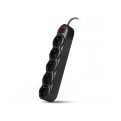 Фильтр импульсных помех SVEN SF-05L 5 sockets, Black, 5m (Priza cu protectie - prelungitor/basic surge protection)